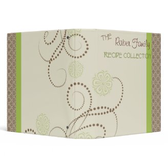 Elegant recipes 3 ring binder