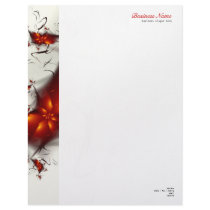 Elegant Red Abstract Floral letterhead by Ruxique Elegant Red Abstract Floral letterhead