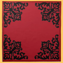 Elegant Red and Black  American MoJo Napkin napkins