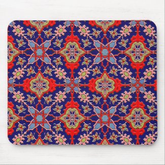 Elegant Red and Blue Mousemat Mouse Pads