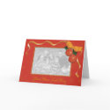Elegant red christmas card