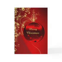 Elegant Red Christmas Ornament cards
