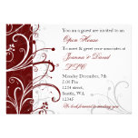 elegant red Corporate party Invitation invitations