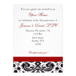Elegant red Corporate party Invitation invitations