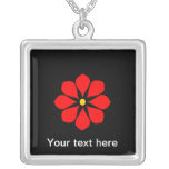 Elegant Red Flower necklaces