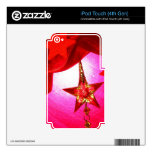 Elegant Red Holiday Decorations Skin For iPod Touch 4G
