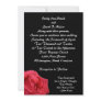 Elegant Red Rose Wedding Invitations
