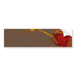elegant red rose with a golden touch