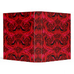Elegant red roses binders - customize wording