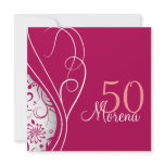 Elegant Red Square Invitation
