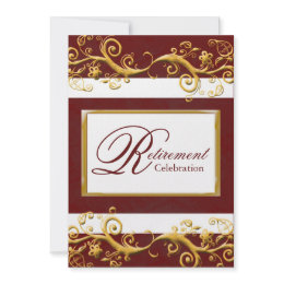 Elegant Retirement Party Invitation invitation