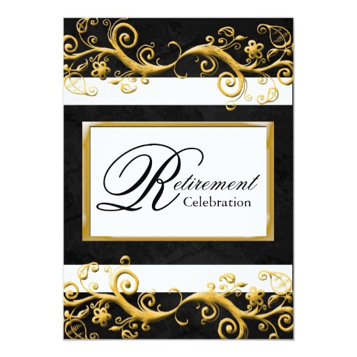 elegant retirement party invitation zazzle birthday retirement invitations