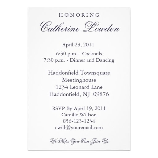 Elegant Retirement Party Invitation