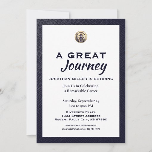 Elegant Retirement Party Invitation Zazzle