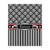 Elegant Retro 1930s Art Deco Floral Damask Flyer Design