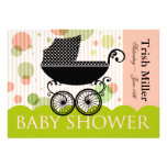 Elegant Retro Baby Carriage - Baby Shower Party Invitation