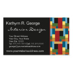 Elegant Retro Blocks Modernist Chic Business Card