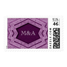 Elegant Retro Monogram- Postage
