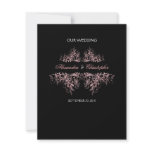 Elegant Retro Pink Flower Swirl Wedding 2