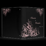 Elegant Retro Pink Flower Swirls Album