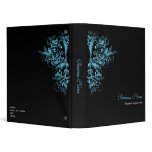 Elegant Retro Tamala Turquoise Flower Swirls