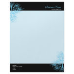 Elegant Retro Tamala Turquoise Flower Swirls