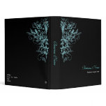 Elegant Retro Turquoise Flower Swirls 2