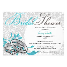 Elegant ring Bridal shower invitation