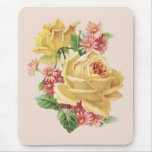 Elegant Rose Bouquet VIntage Mousepad
