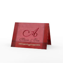 Elegant rose colored monogram cards by aslentz Elegant rose colored monogram cards