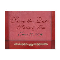 Elegant rose colored save tthe date template - postcards by aslentz Elegant rose colored save tthe date template - postcards