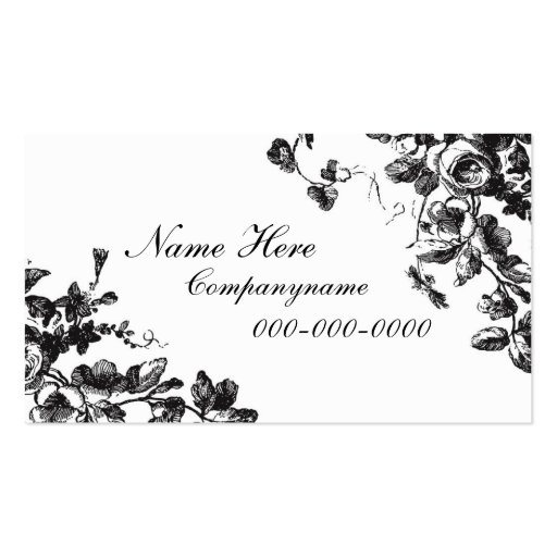 Elegant Rose Design Business,Profile Card Business Cards