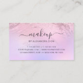 Elegant Rose Gold Glitter Marble Makeup Artist Business Card Zazzle