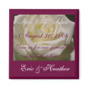 Elegant Rose "Save the Date" magnets by sharpcreations Elegant Rose "Save the Date" magnets
