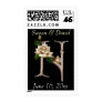 Elegant Rose Wedding Invitation Postage
