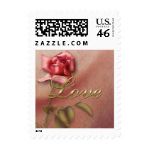 Elegant roses postage 01A stamps