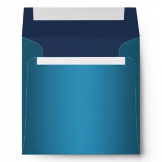 Elegant Royal Navy Blue Linen Envelopes
