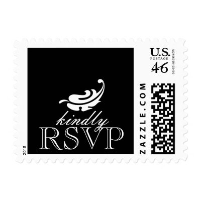 Elegant RSVP Postage Stamps