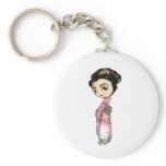 Elegant Sakura Geisha keychains