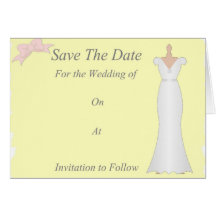 Elegant Save The Date Invitation Greeting Card