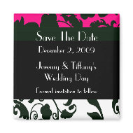Elegant Save the Date Magnet magnet