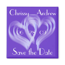 Elegant Save the Date Personalize Magnet