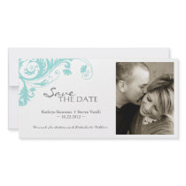 Elegant Save The Date Photo Card photo cards by colourfuldesigns Elegant Save The Date Photo Card photo cards