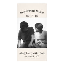Elegant Save the Date Photo Cards Vertical