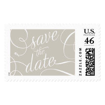 Elegant Save the Date Postage Stamp