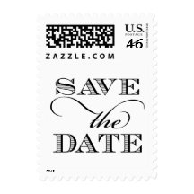Elegant Save the Date Postage Stamp