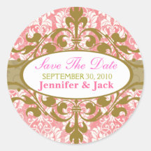 Elegant Save the date Sticker