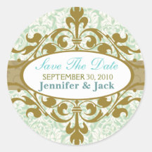 Elegant Save the date Sticker