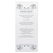 Elegant Sconce Reception Menu Rack Card