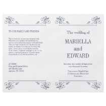 Elegant Sconce Wedding Program Full Color Flyer